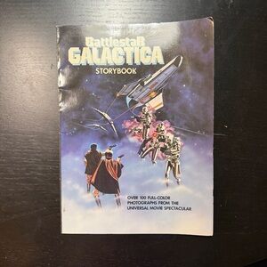 Battlestar Galactica Storybook Scholastic 1978 Movie Photo Book Vintage Sci-Fi